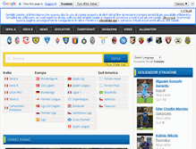 Tablet Screenshot of calciatori.com
